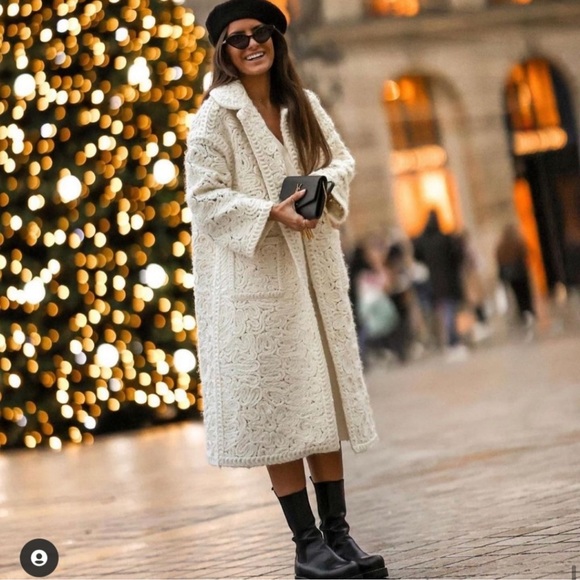 ZARA Structured Wool Blend Coat - Picture 14 of 16